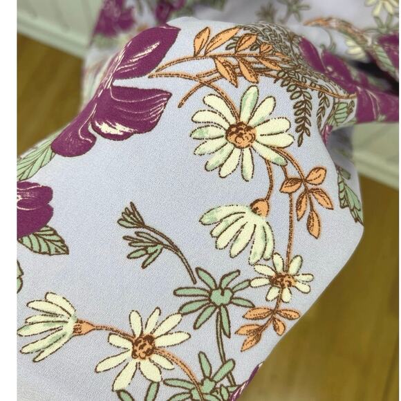 Lulus Women Sleeveless Midi Dress Wedding Formal Cocktail Preppy Purple Size XL - Picture 2 of 10